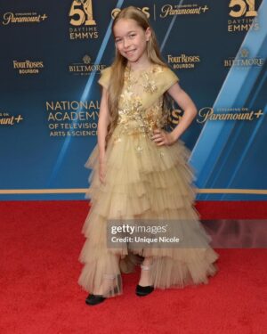 Jophielle Love Instagram - Daytime Emmy’s 2024 @daytimeemmys  #daytimeemmys @jophiellelove #jophiellelove  @gettyentertainment the Getty images @generalhospitalabc 
Emmy nominee Best Original Song
Dress by @mischkaaoki , signed by the cast of @generalhospitalabc and soon to be auctioned to raise money for @savethechildren . Stay tuned. 
And enjoy Shine on all digital platforms.