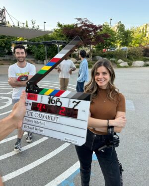 Jordan Connor Instagram - Finally have a chance to post about this. What a whirlwind!

First, I’m so proud of you @jinjara for bringing your story to life in this film. You wanted to make The Ornament for the last 2 years and you did it! 

Second, I want to say thank you to the amazing cast and crew that came together for this project. We couldn’t have asked for a better team and you guys all killed it! Thank you especially to @aimerfilmsinc, @morpheus.creations and @sydneyscotia for helping bring this story to life. And to anyone missing from these photos, we love you and thank you for all your hard work on The Ornament. 

Third, you are all family now but thank you to Jinjara and my family for coming together to help in every way they could. Dad, Mom, Freddy, Aunt Camille, Aunt Julie, Charlie, Robbie, @nicoleyuenn, @brad.yuen, @allyreaume. You’re the best! 

And finally, another huge thank you to everyone who contributed big or small to the Indiegogo campaign. In the Indie world, every dollar counts and we literally couldn’t have made this film without all those contributions so thank you! 

Can’t wait to share this film with you all and the world! (Swipe to the end to see a lil sneak peak 😉)
