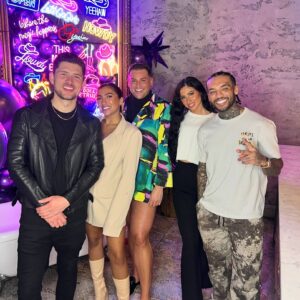 Jordan Davies Instagram - Getting the gang back together to surprise @davidpottsx after his win was great fun 😎🤣

Still waiting on the big group photo but it was one hell of a day to celebrate for/with him. Makes me wish they would bring back weekender for one last hoorah 🤣