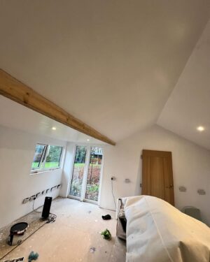 Jordan Davies Instagram - It’s finished at last 🤘🏼🎧

From knocking down walls, digging foundations, laying foundations, insulating, plaster boarding, building & fixing a rubber roof, fitting windows, painting & laying flooring. it’s ready to rock and roll for 2024 & I can now have fun getting prepared for NYE 🎧 

It’s a double up & if you head to my stories you can see exactly where I will be playing 🤘🏼🎧😎 time to get prepared whilst getting merry & festive this week.