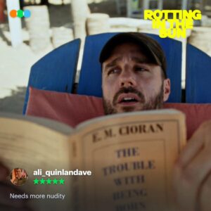 Jordan Firstman Instagram - Rotting in the Sun is Letterboxd approved. ⛱️

Skewering the business of filmmaking and our self-obsessed culture and starring @sebastiansilva79 and @jtfirstman as hilarious versions of themselves, Sundance hit Rotting in the Sun is now streaming on: 

🇧🇷 @mubibrasil 
🇨🇦 @mubicanada 
🇩🇪 @mubideutschland 
🇫🇷 @mubifrance 
🇮🇹 @mubiitalia 
🇦🇷🇨🇱🇨🇴🇲🇽🇵🇪 @mubilat 
🇳🇱 @mubinederland 
🇬🇧🇮🇪 @mubiuk 
🇺🇸 @mubiusa.  

A MUBI Release.

#RottingInTheSun
#MUBI