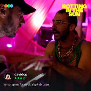 Jordan Firstman Instagram - Rotting in the Sun is Letterboxd approved. ⛱️

Skewering the business of filmmaking and our self-obsessed culture and starring @sebastiansilva79 and @jtfirstman as hilarious versions of themselves, Sundance hit Rotting in the Sun is now streaming on: 

🇧🇷 @mubibrasil 
🇨🇦 @mubicanada 
🇩🇪 @mubideutschland 
🇫🇷 @mubifrance 
🇮🇹 @mubiitalia 
🇦🇷🇨🇱🇨🇴🇲🇽🇵🇪 @mubilat 
🇳🇱 @mubinederland 
🇬🇧🇮🇪 @mubiuk 
🇺🇸 @mubiusa.  

A MUBI Release.

#RottingInTheSun
#MUBI