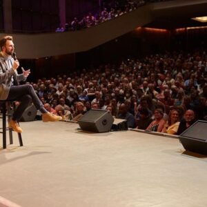 Jordan Klepper Instagram - Thank you Kalamazoo. You make a lanky kid feel at home. If you need the key I’m leaving it under the fake rock next to the back door. Don’t tell anyone.