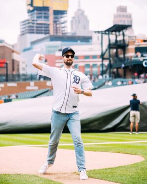 Jordan Klepper Instagram - Thank you Tigers. For the record this was a strike. A real heater down the middle. Also, fun fact, it’s technically FARTHER from in front of the mound. So even more impressive. Jack Morris would’ve been proud.