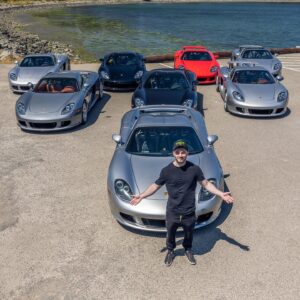Jordan Maron Instagram - Got to go on a super cool trip last week driving with a group of Carrera GTs through Northern California. Was great to have my dad able to join me to share the experience. My driving only made his back a little sore 😬 thanks for having me @luxuryrallyclub 
📷 @dco.photography