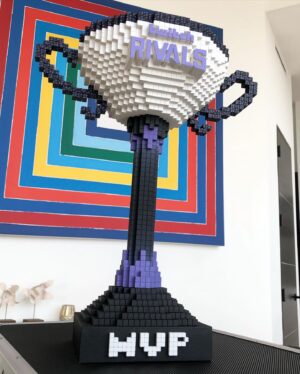 Jordan Maron Instagram - Got a pretty cool trophy for winning mvp in the twitch rivals @landonorris tournament a few weeks back