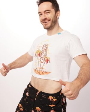 Jordan Maron Instagram - Hello yes I come to you in a crop top to let you know I have a new clothing drop for @qualitycontent 

Also thanks to all the cool people who helped with the photo shoot