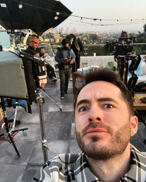 Jordan Maron Instagram - Filming things with a big crew nice view and fancy cameras 👀