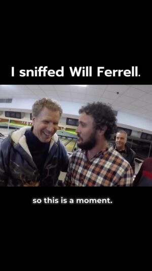 Jordan Watson Instagram - I once sniffed a Will Ferrell 
#Actor #hollywood #willferrell #sniff