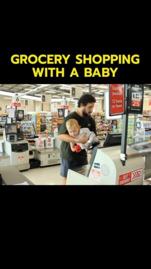 Jordan Watson Instagram - Grocery shopping with a Baby 
#baby #groceryshopping #parenting #dadlife