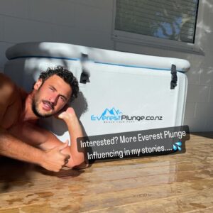 Jordan Watson Instagram - WARNING: A professional Influencer is about to Influence you. You may suffer from involuntary influence. You have been warned…
I’ve jumped on the Ice Bath bandwagon and am loving this new beast. The Everest Plunge. No ice required. The water cooler can set the water temp to whatever you need. Say good bye to buying or trying to make ice. 
Check them out @everestplunge 🤙🏼
#influencer #ad #icebath #iceplunge #everestplunge