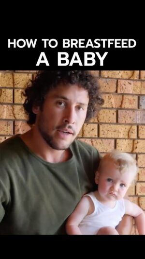 Jordan Watson Instagram - How to Breastfeed a baby 
#baby #breastfeed #parenting #babyadvice #howtodadnz