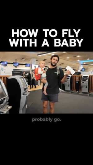 Jordan Watson Instagram - How to fly with a baby 
#baby #travel #flight #familytravel #parenting #howtodadnz