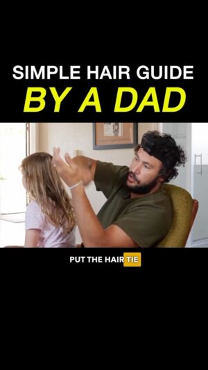Jordan Watson Instagram - Hold my beer…. 💁‍♀️
#hair #dadlife #daughters #kidshairstyles #howtodadnz