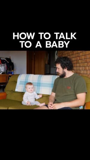 Jordan Watson Instagram - How to talk to a baby 
#babytips #educational #parentingtips #funny #howtodadnz