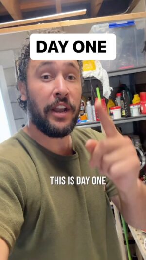Jordan Watson Instagram - Day 1 😅 
#dayone #shed #dadlife #shedlife #howtodadnz
