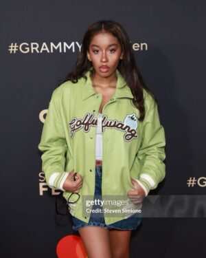 Jordyn Curet Instagram - #grammysnextgen 🫶
I had a blast attending this party and meeting the extremely talented @lauramarano ❤️ Thank you @mayhementertainmentpr and @recordingacademy for the invite !!
.
.
.
.
.
#jordyncuret #recordingacademy #grammys2024 #sweetyhigh #lauramarano #gettyimages #golfwang #sonos #grammysnextgenparty #mayhementertainmentpr