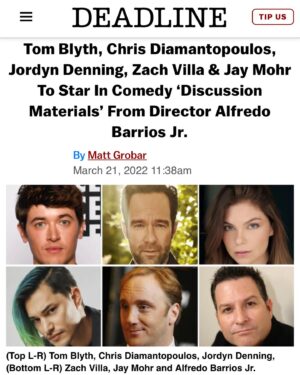 Jordyn Denning Instagram - ‼️ We’re making a movie! It’s equal parts smart and hilarious. If you are also smart and hilarious (or at least people tell you you are) you’ll probably love it. So excited and grateful to be a part of this creative team :)