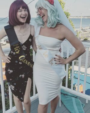 Jordyn DiNatale Instagram - Wiggin it 
.
.
.
#myfriendsgettingmarried !