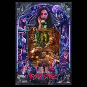 Jordyn DiNatale Instagram - This #FearStreet Trilogy illustrated poster says it all. I am so honored to be a part of this universe. Watch watch watch and rewatch all 3 films only on @netflix 
.
.
.
#trilogy #netflix #fearstreettrilogy #rubylane