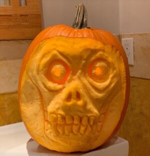 Jorge Garcia Instagram - First attempt at a sculpted pumpkin and boy is my arm tired.