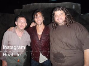 Jorge Garcia Instagram - The #LOST finale aired 10 years ago today. Here are some pics from my last day working on the show. You can also catch conversations with me and @officialmichaelemerson and @bibbymoynihan from earlier today at @cancergetslost. (BTW that’s Michael’s safety harness showing, he is NOT an excited male puppy)