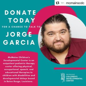 Jorge Garcia Instagram - This week I’m participating in a fundraiser for @mcmainscdc. Due to Covid-19 a lot of nonprofits are unable to host their usual fundraisers. So here is a way we can help @mcmainscdc in a virtual space. 
Repost @mcmainscdc
・・・
McMains Children’s Developmental Center is excited to announce a chance to win a conversation with Jorge Garcia (@pronouncedhorhay) from Lost, Hawaii Five-O, and currently starring in the new Netflix original drama Nobody Knows I’m Here.

How to enter:

💝 Donate $25 through the link in our bio.
📸 Screenshot the donation receipt to our Instagram.
🌟 That’s it!

For every $25 donation you make to McMains Children’s Developmental Center you get 1 entry.

A winner will be randomly selected and announced via our stories on Monday, July 20th.

Winner can choose between a 15 minute private Zoom conversation with Jorgia <OR> a 15 minute live IG chat hosted on Jorge’s feed. You’ll also get a signed headshot.

**This raffle is in no way sponsored, administered, or associated with Instagram.**

Raffle begins 7/13/2020

Raffle ends 7/20/2020