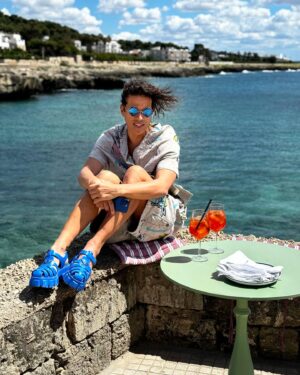 Jorge González Instagram - Aperol date 🧡❤️Wishing you all a #happyweekend 🫶🏻 #love #weekend #italy