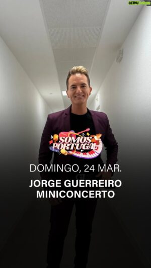 Jorge Guerreiro Instagram - Ele é um guerreiro que sonhou ser artista. 😍 Agora faz parte da família “Somos Portugal”. 🧡
Domingo sobe ao palco para juntos fazermos a festa. Jorge Guerreiro  em miniconcerto. 📺 

#somosportugaltvi 
@tvioficial