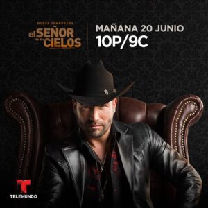 Jorge Luis Moreno Instagram - MAÑANA martes 20 de junio a las 10pm/9c es el estreno de la nueva temporada de @ElSenorDeLosCielos por @telemundo ¡Qué comience la cacería!🔥 #ESDLC