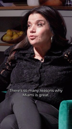 José Andrés Puerta Instagram - I love Miami, people!! I love to start my day with a café con leche. I love the ventanitas throughout the city. And I love to have a glass of wine and watch the Miami sunset, particularly with pastelones on the beach. There’s really only one thing that’s not so great about Miami… 🤣 

Thank you to my dear friend @ananavarrofl for joining me at the latest live recording of Longer Tables at @thelincolndc. You can listen to our full conversation (and all of Ana’s hot takes!) anywhere you get your podcasts.