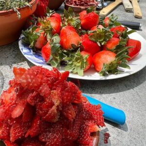 José Andrés Puerta Instagram - Is there anything that says summer is just around the corner like a container of bright red, juicy, fragrant strawberries from the farmers market? Peak season strawberries and vinegar go together as well as wine and cheese or bread and olive oil…but it’s not always the most obvious pairing! 

Subscribe to my Longer Tables substack at the link in my bio to get today’s recipe featuring vinagre de Jerez—sherry vinegar. And remember...peel your strawberries for the best result! 😜 🍓