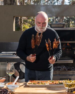 José Andrés Puerta Instagram - Growing up, my family would go to the mountains outside Barcelona on Sundays and invite our friends to join us. My dad would build a fire and set up a big paella pan to feed everyone who came. In these moments, my dad taught me one of the most important lessons of my life: if more people join the party, just throw another handful of rice in the pan. Maybe that’s why I still love roasting a whole lamb or grilling a whole fish. It brings me back to those days, surrounded by family and friends, cooking for anyone who showed up.

I hope tomorrow you are planning a big BBQ with many of your friends. And if you are making one of my recipes, especially from my new Zaytinya cookbook, share what you are making and tag me!!