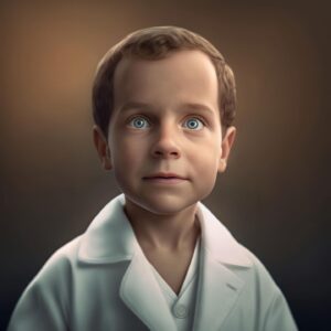 José Carlos Pereira Instagram - Desde pequenino que queria ser médico 😂👨🏽‍⚕️
Obrigado ao @midjourney.adventures por esta surpresa incrível.
.
.
#artwork #toddler #ai #doctor #amazing #kids