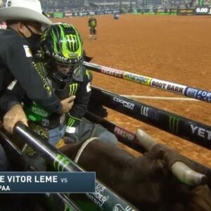 José Vitor Leme Instagram - This week we got the news that Wooppa retired from the sport of bull riding.
 Wooppa had such a great career, one of the most talented bulls in history, I wanted share with y’all some moments him and I had together that I’m sure will be not only be on my mind forever but in the history books too. 
 We met 5 times, I won 4 and on his very last out he won it, very well deserved. 
Together we had the first and second highest score of the history, 97,75 and 98,75 points. 
 Wooppa is the most special bull for me in my career, thanks to him I got 2 World Titles, I wish he could keep bucking and helping me win some more but I’m sure Larry,  @laramie.wilson and @katiepersch have special plans for him in the future, maybe I’ll have a chance to ride the little Wooppa’s that will come. 

Enjoy your retirement buddy, you deserve it, I will see you someday at the practice pen maybe 😅🙌🏻

Photos 📸: @constancejaeggi @andresilvaphoto @official_monson_photography @bullstockmedia 

Videos 🎥: @pbr @pbrbrazil 

Sponsored by: @yeti @monsterenergy @ariatinternational @canamoffroad