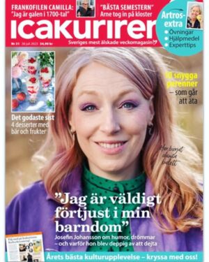 Josefin Johansson Instagram - För att fira att det är Josefinito-i-Allsång-på-Skansen-vecka gästar jag gulliga @tidningen_icakuriren och säger ödmjuka saker om mig själv. Vi ses på @skansen imorrn tisdag med @bendjellouljohar - It’s time to start the rave machine!!! 👩🏻‍🎤🧑🏽‍🎤📀