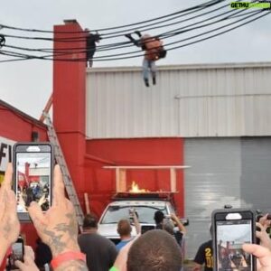Joseph Janela Instagram - Throwback Thursday Photo Dump: Jumping/Falling off high shit where I could’ve died! Never a crash pad! 

Let’s enjoy the good times, and my hips as long as they last! 

#TBT #prowrestling #freefalling #indiewrestling #Throwback