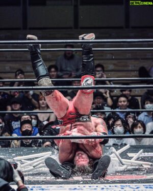Joseph Janela Instagram - More amazing Photos from my deathmatch with @crazy_monkey0909 

Swipe for a bloody post match smooch.. 

📸: @ryoto711 @masukuman16 

#GCWJapan #gamechangerwrestling #crazymonkey #BadBoy #deathmatch