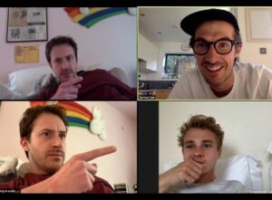 Joseph Mazzello Instagram - A little #fbf to this fun little chat. I’m always looking for more camera time. #doublerainbow