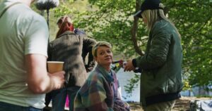 Josephine Park Instagram - The Nurse/Sygeplejersken stills and behind the scenes❤️

@netflixnordic 
@fannylouisebernth 
@kasperbarfoed
