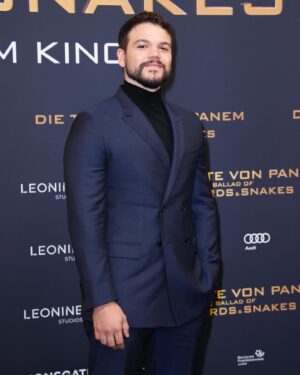 Josh Andrés Rivera Instagram - Kicked off @thehungergames: TBOSS press tour with the first stop in Berlin! Danke to all and to all a good wurst 🇩🇪🫶

Styled by: @mrenriquemelendez 
Grooming: Brigette Brenner 
Premiere look: @dior