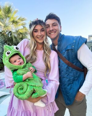 Josh Brueckner Instagram - Rapunzel, Flynn, and pascal are ready for Halloween👻👑