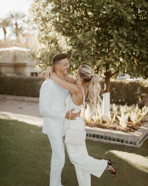 Josh Brueckner Instagram - I love you babe, today’s the day. Can’t wait to promise myself to my best friend❤️ 
#jatiewedding #wedding #married