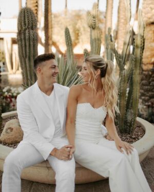 Josh Brueckner Instagram - I love you babe, today’s the day. Can’t wait to promise myself to my best friend❤️ 
#jatiewedding #wedding #married