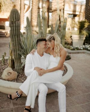 Josh Brueckner Instagram - I love you babe, today’s the day. Can’t wait to promise myself to my best friend❤️ 
#jatiewedding #wedding #married