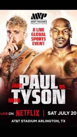 Josh Cribbs Instagram - ⭐️Mike Tyson VS Jake Paul⭐️

🥊Who Wins⁉️

#miketyson #jakepaul #Netflix