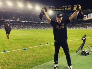 Josh Dallas Instagram - They finally let me on the team! Thanks for that incredible game last night @lafc and @lafcrich! #blackandgold #ginnifergoodwin #football