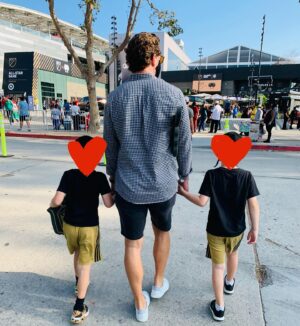 Josh Dallas Instagram - Start’em young! @lafc @mls all stars!
#blackandgold #mls