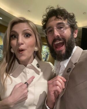 Josh Groban Instagram - Today I want to pay tribute to my brilliant (almost every) scene partner and someone I’m grateful has become a dear friend for life. Finding our Lovett and Sweeney together over the last year and a half has been the greatest learning experience and joy. She is endlessly finding, adapting, soaking in, and crafting and I can’t imagine taking on this year without having each others backs out there and finding the light and laughs on the grind days, of which there were many. Annaleigh, thank you for all you gave to me, to @sweeneytoddbway, and to this entire process. I’m lucky to know you and can’t wait to follow the million creative endeavors you master. ❤️🥧