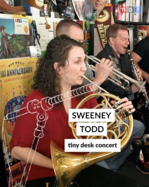 Josh Groban Instagram - #tinydesk • This impactful version of the @sweeneytoddbway musical features the cast led by @joshgroban and @annaleighashford, complete with Tiny Desk-sized orchestrations led by @alacamoire 🩸

🔗 Tap the link in our bio to watch the full concert!⁠